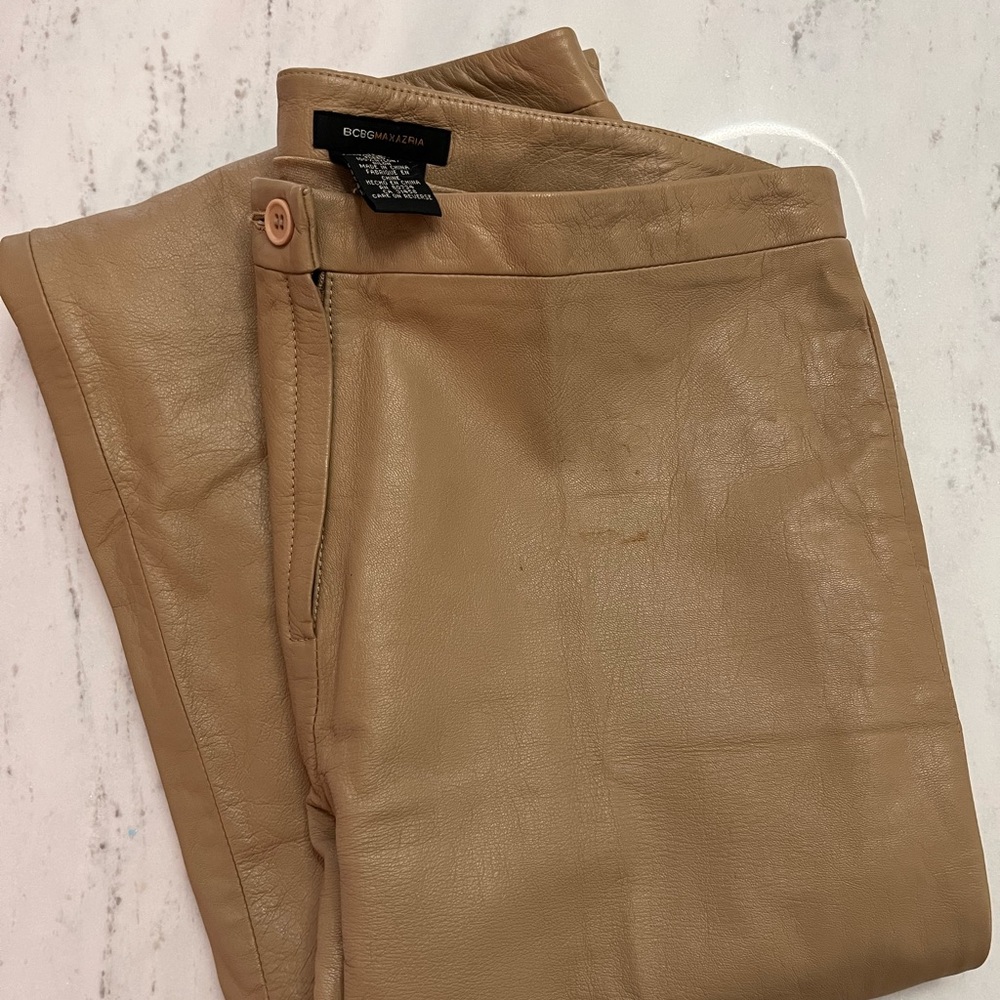 100% Leather BCBG Pants